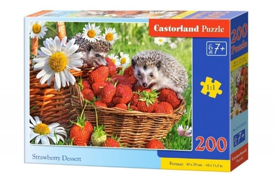 Castorland, puzzle, Deser truskawkowy, 200 el. Castorland