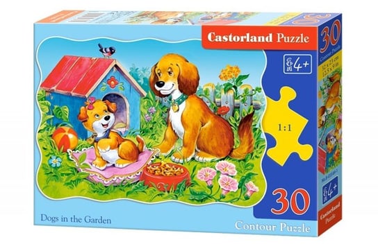 Castorland, puzzle, Dogs in the Garden, 30 el. Castorland