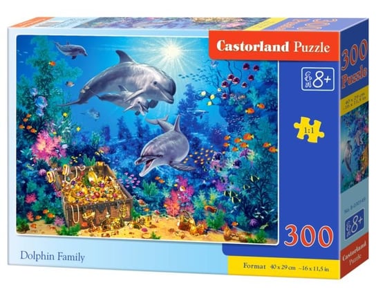 Castorland, puzzle, Dolphin Family, 300 el. Castorland