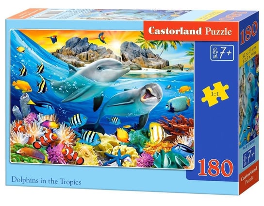 Castorland, puzzle, Dolphins in the Tropics, 180 el. Castorland