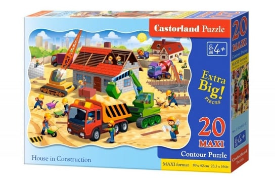 Castorland, puzzle, Dom w budowie, 20 el. Castorland
