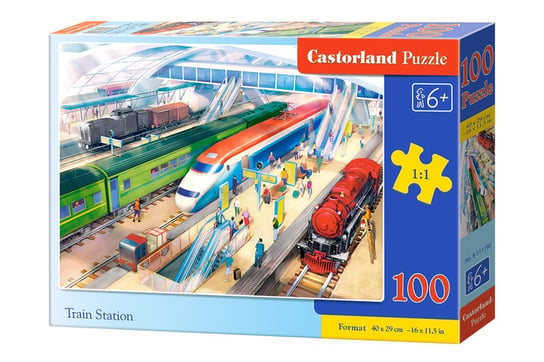 Castorland, puzzle, dworzec kolejowy, 100 el. Castorland