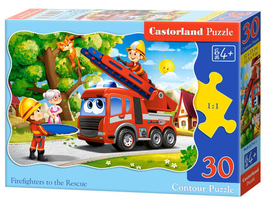 Castorland, puzzle, Firefighters to the Rescue, 30 el. Castorland