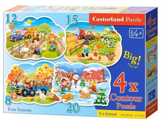 Castorland, puzzle, Four Seasons, 8/12/15/20 el. Castorland
