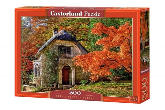 Castorland, puzzle, Gotycki domek jesienią, 500 el. Castorland