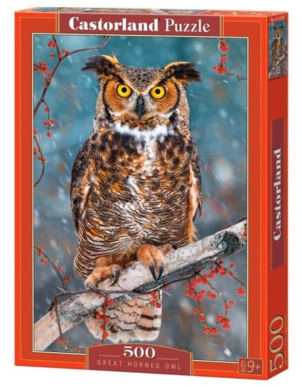 Castorland, puzzle, Great Horned Owl, 500 el. Castorland