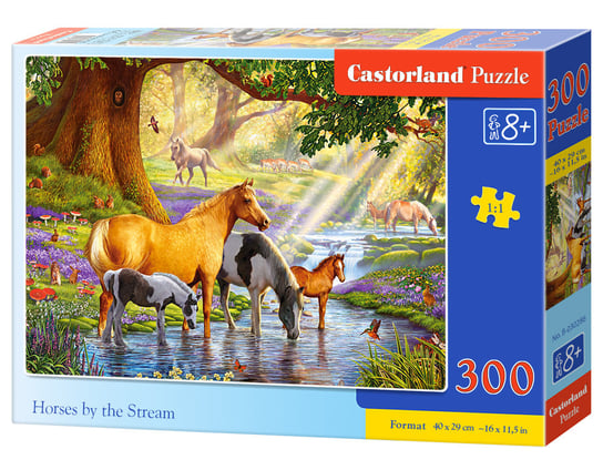 Castorland, puzzle, Horses by the Stream, 300 el. Castorland