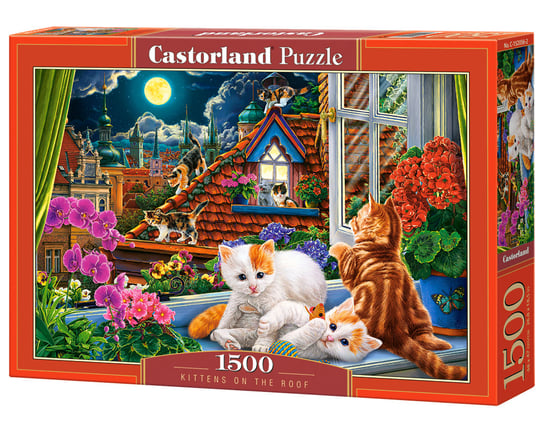Castorland, puzzle, Kittens On The Roof, 1500 el. Castorland