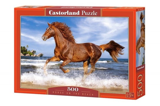 Castorland, puzzle, Koń na plaży, 500 el. Castorland