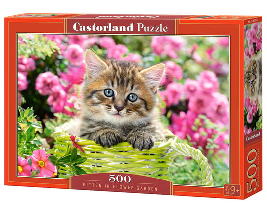 Castorland, puzzle, Kotek w ogrodzie, 500 el. Castorland