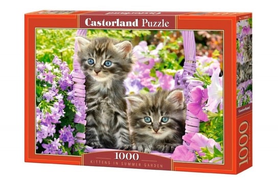 Castorland, puzzle, Kotki w wiosennym ogrodzie, 1000 el. Castorland