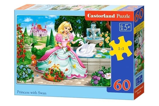 Castorland, puzzle, Księżniczka z łabędziem Castorland, 60 el. Castorland