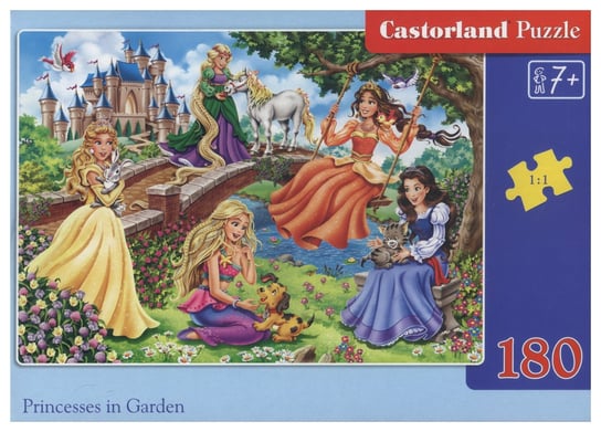 Castorland, puzzle, Księżniczki w ogrodzie, 180 el. Castorland