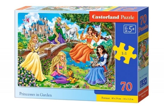 Castorland, puzzle, Księżniczki w ogrodzie, 70 el. Castorland
