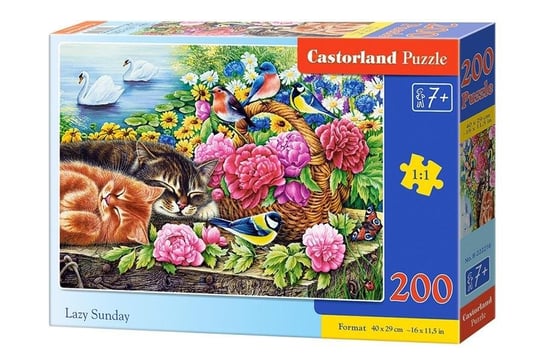 Castorland, puzzle, Leniwa niedziela, 200 el. Castorland