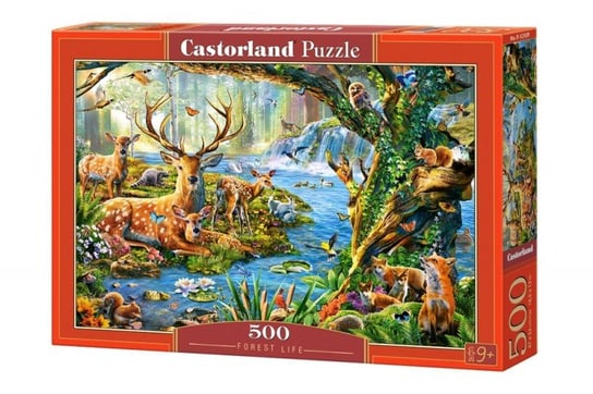 Castorland, puzzle, Leśne życie, 500 el. Castorland