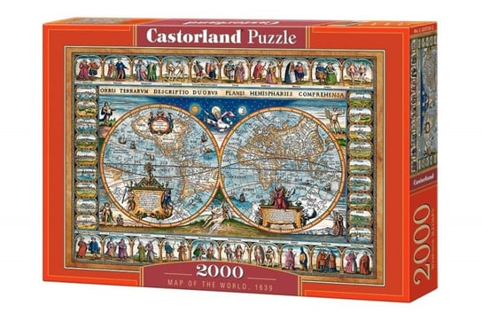 Castorland, puzzle, Mapa Świata, 2000 el. Castorland