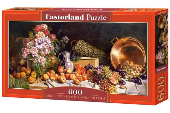 Castorland, puzzle, Martwa natura kwiaty i owoce, 600 el. Castorland