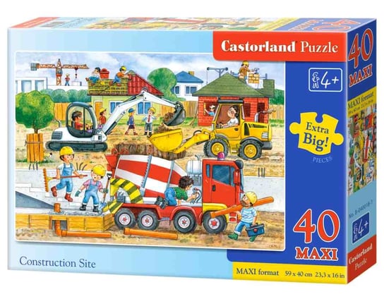 Castorland, puzzle, maxi, Construction Site, 40 el. Castorland