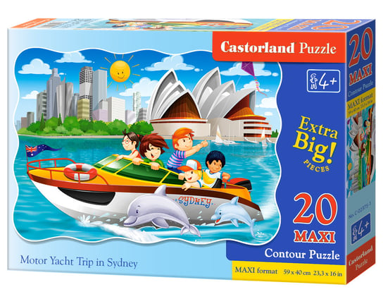 Castorland, puzzle, Maxi Konturowe Motor Yacht Trip in Sydney, 20 el. Castorland