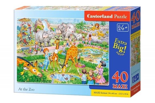 Castorland, puzzle, Maxi Zoo, 40 el. Castorland