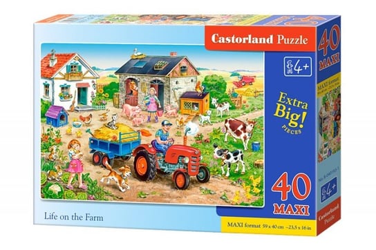 Castorland, puzzle, Maxi, Życie na farmie, 40 el. Castorland