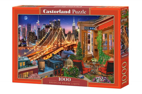 Castorland, puzzle, Oświetlony most brooklyn, 1000 el. Castorland