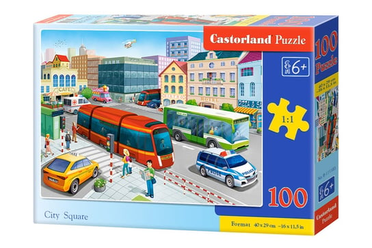 Castorland, puzzle, plac miejski, 100 el. Castorland