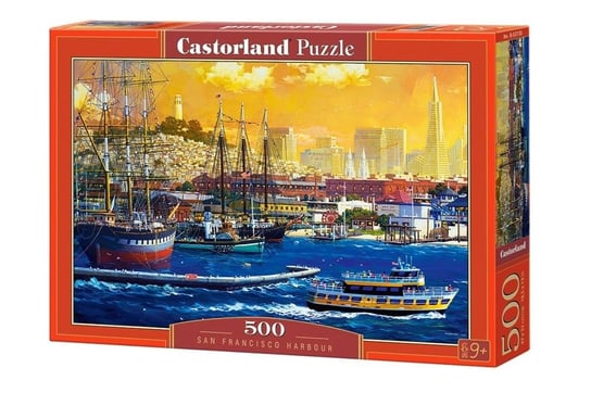 Castorland, puzzle, Port w San Francisco , 500 el. Castorland