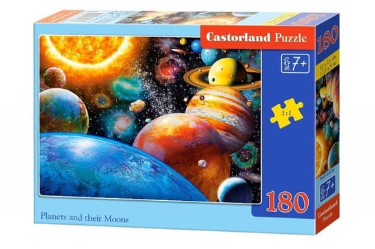 Castorland, puzzle, PUZZLE planets and their moons klasyczne puzzle dziecięce, 180 el. Castorland