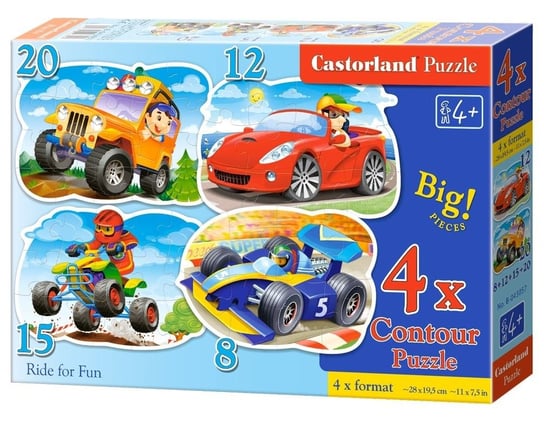Castorland, puzzle, Ride for Fun, 8/12/15/20 el. Castorland