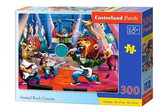 Castorland, puzzle, rockowy koncert zwierząt, 300 el. Castorland