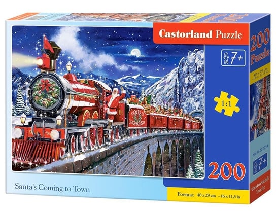 Castorland, puzzle, Santa'S Coming To Town, 200 el. Castorland