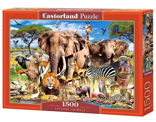 Castorland, puzzle, Savanna Animals, 1500 el. Castorland