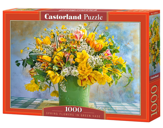 Castorland, puzzle, Spring Flowers in Green Vase, 1000 el. Castorland