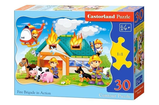 Castorland, puzzle, Strażacy w akcji, 30 el. Castorland