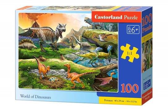 Castorland, puzzle, Świat dinozaurów, 100 el. Castorland
