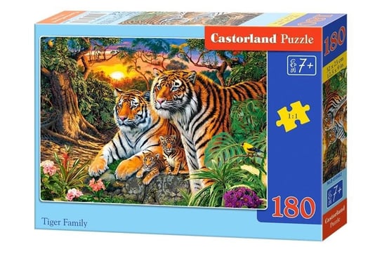 Castorland, puzzle, Tiger Family , 180 el. Castorland