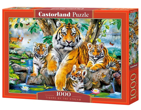 Castorland, puzzle, Tigers by the Stream, 1000 el. Castorland