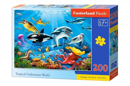 Castorland, puzzle, tropical underwater world, podwodny świat, 200 el. Castorland