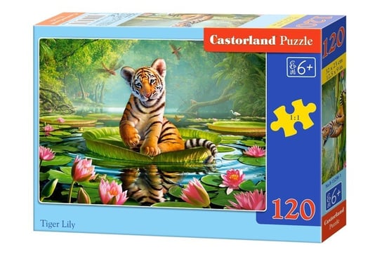 Castorland, puzzle, Tygrysek i Lilie, 120 el. Castorland
