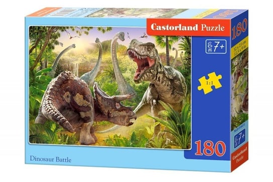 Castorland, puzzle, Walka dinozaurów, 180 el. Castorland