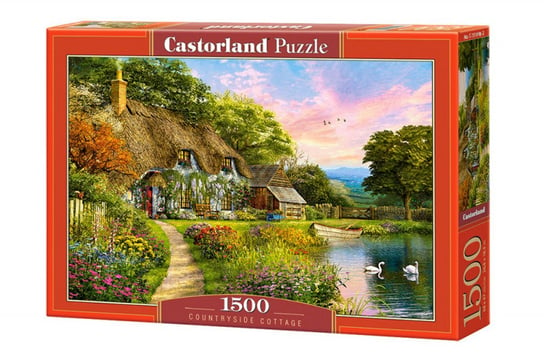 Castorland, puzzle, Wiejska chatka nad jeziorem, 1500 el. Castorland