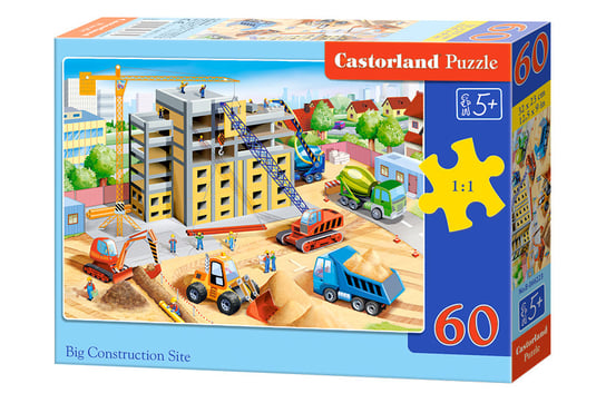 Castorland, puzzle, wielki plab budowy, 60 el. Castorland