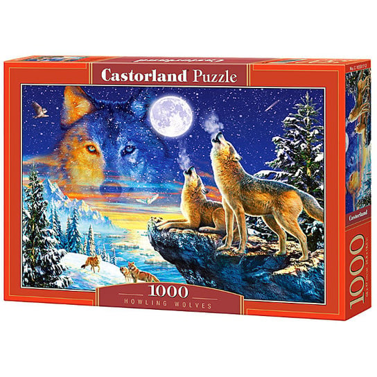 Castorland, puzzle, Wilki wyjące do księżyca, 1000 el. Castorland