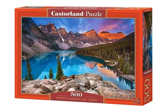 Castorland, puzzle, Wschod słońca nad jeziorem Morain, Kanada, 500 el. Castorland