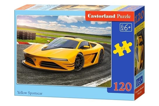 Castorland, puzzle, Yellow Sportscars Castorland, 120 el. Castorland