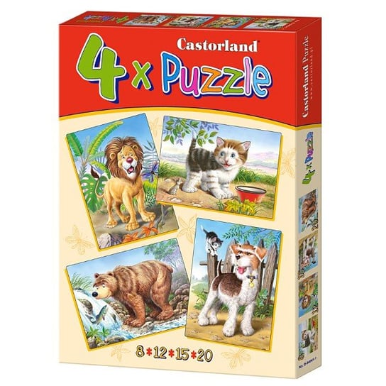 Castorland, puzzle, Zwierzaki, 8/12/15/20 el. Castorland