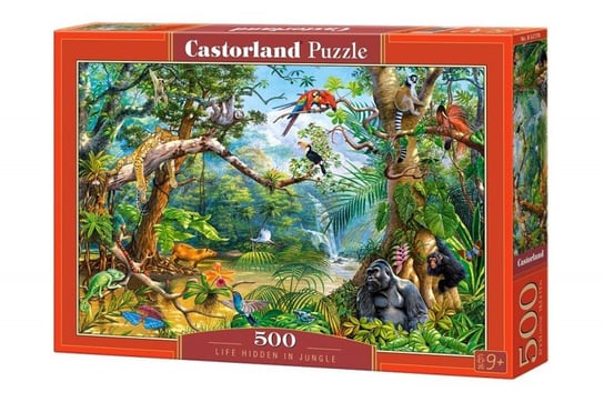 Castorland, puzzle, życie ukryte w Dżungli, 500 el. Castorland