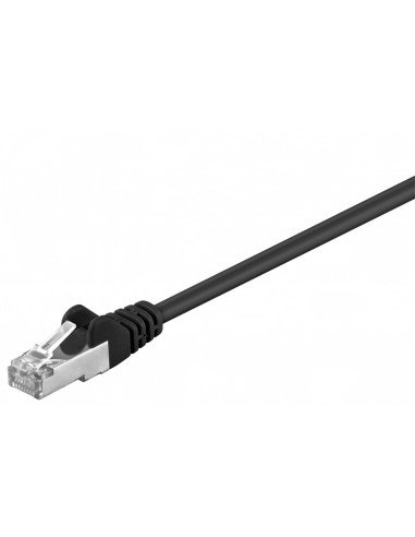 Cat 5E Kabel Łączący, F/Utp, Czarny - Długość Kabla 0.25 M RB-LAN